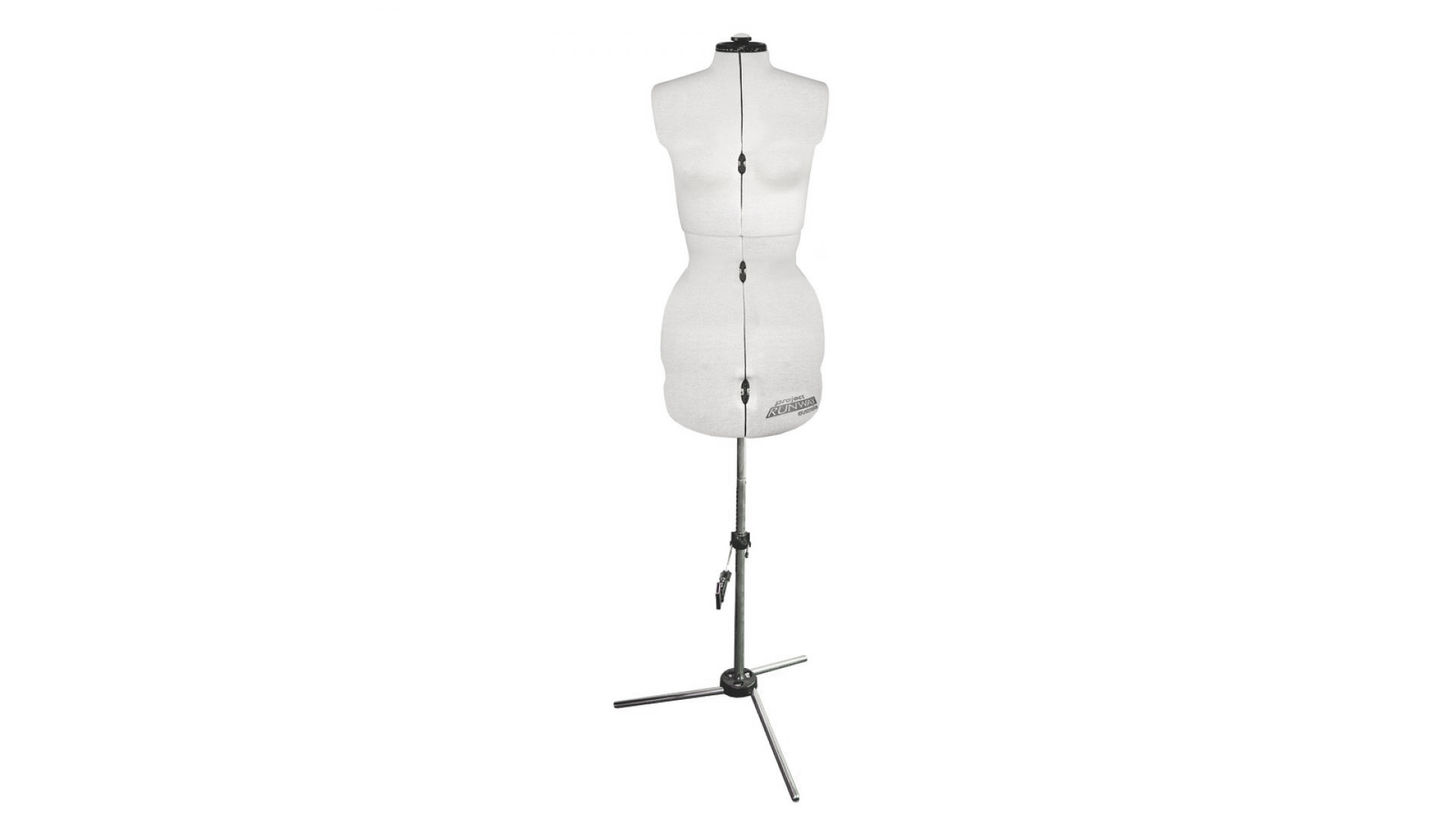 SMALL, Adjustable, White, Cloth-Covered Dress Form | Sewdeliska