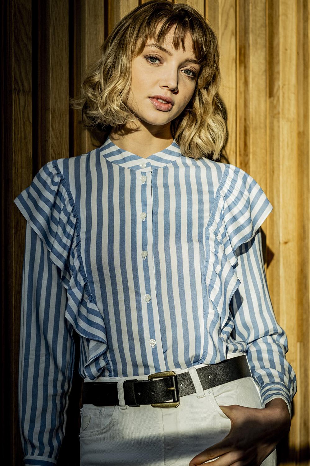 striped blouse